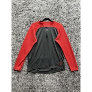 Fox Racing Indicator Jersey Shirt Mens Medium‎ Red Mountain Biking 1/4 Zip